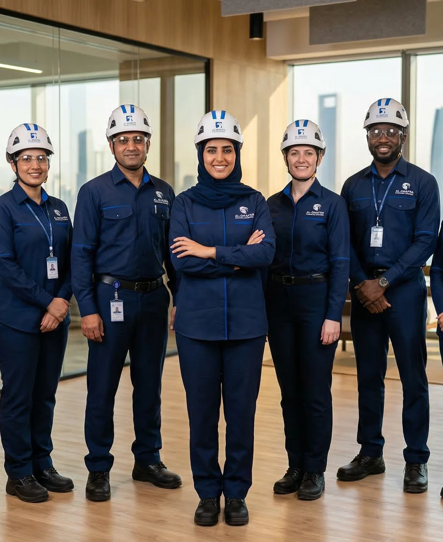 FutureTech team of professional construction workers Abu Dhabi